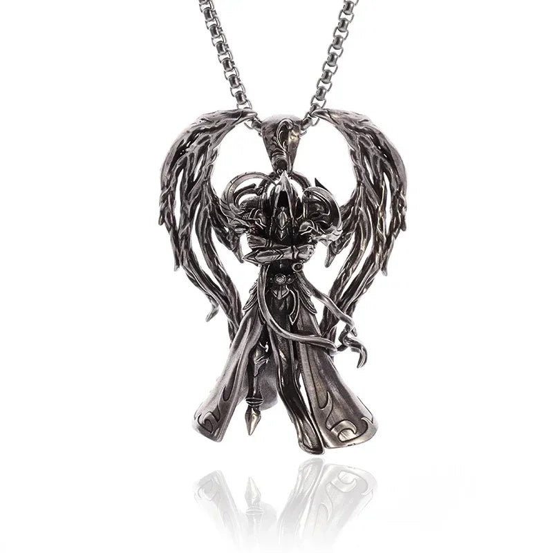 Angel Stainless Steel Pendant Necklace