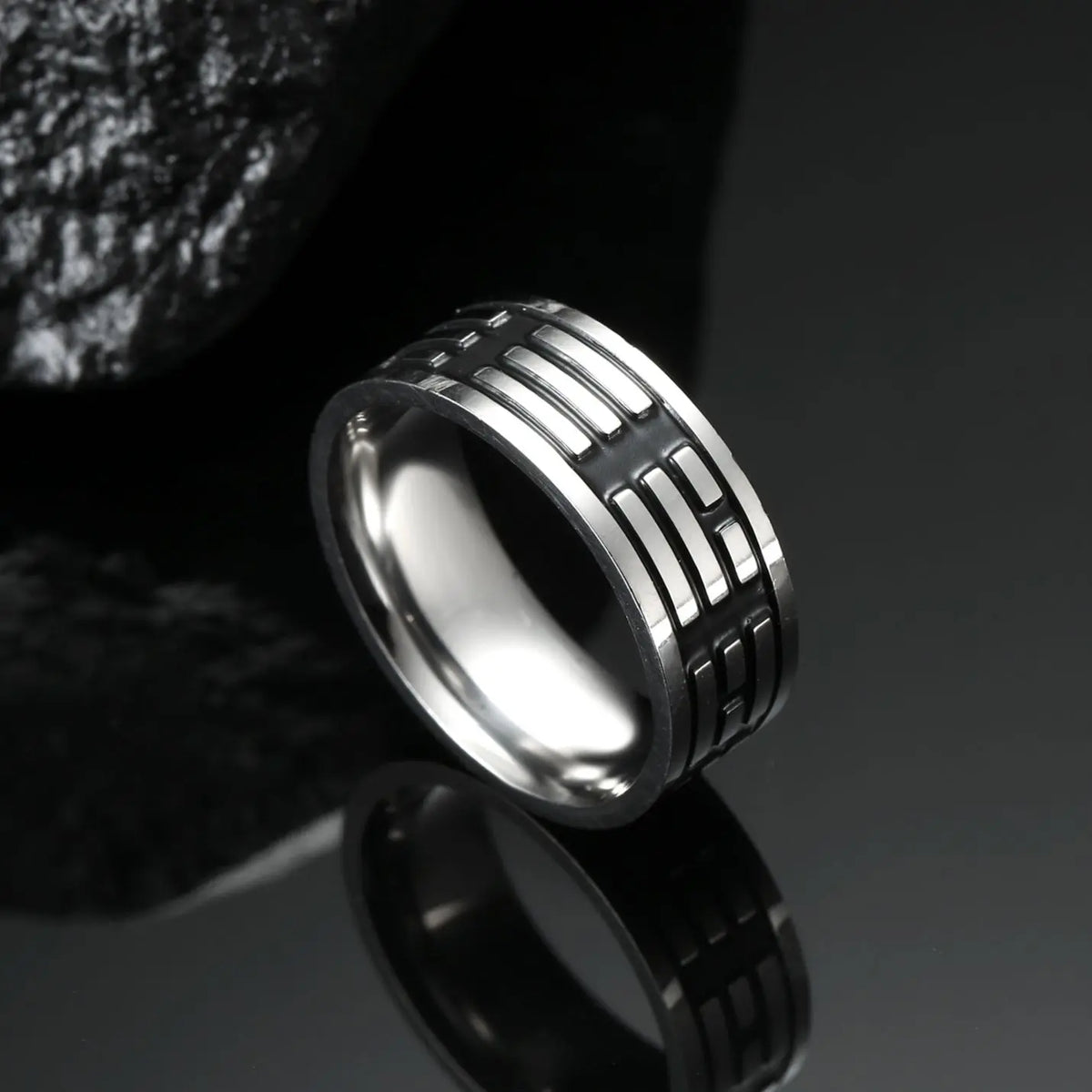 My Shape Chinese Tai Chi Yin Yang Rings for Men The Eight Trigrams Stainless Steel Ring Vintage Jewelry Amulet anillos