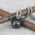 Dumbbell Stainless Steel Pendant Necklace