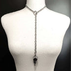 Gothic Crow Skull Necklace For Women man Fashion Vampire Bat Accessory Punk Jewelry Gift Circle Pagan Vintage Moth Charm Choker
