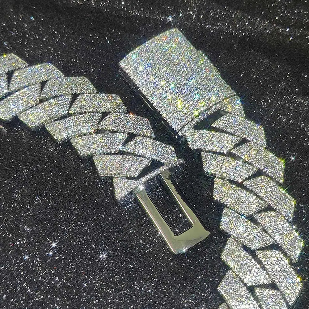 Iced Out Cuban Chain Stainless Steel 26MM 6-Row