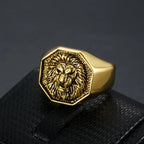 A powerful lion king ring jewelry accessory