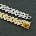 Iced Out Miami Cuban Chain 14mm — Silver