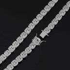 Iced Out Tennis Bracelet Stainless Steel 10/12MM