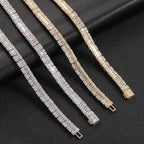 Stainless Steel Tennis Cuban Chain Necklace 8MM
