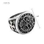 Saint Michael Archangel Ring — Stainless Steel