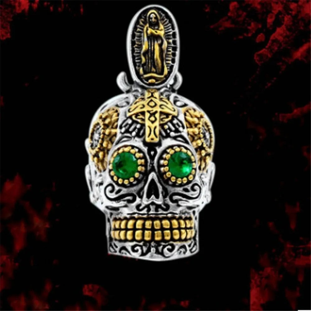 Vintage Skull Pendant Necklace