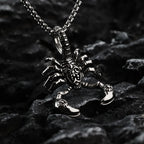 Exquisite Stainless Steel Scorpion Pendant Men Sweater Chain Stainless Steel Scorpion Necklace Jewelry