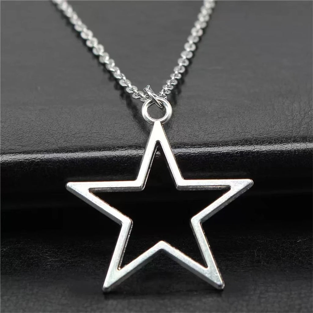 Pentagram Black Rope Necklace