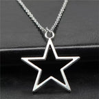 Pentagram Black Rope Necklace