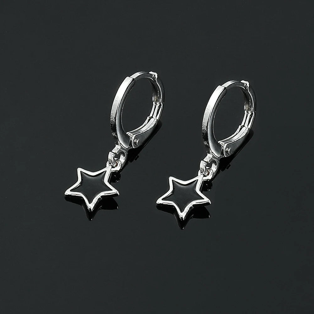 Cute Mini Pentagram Earrings for Daily Wear Women Creative