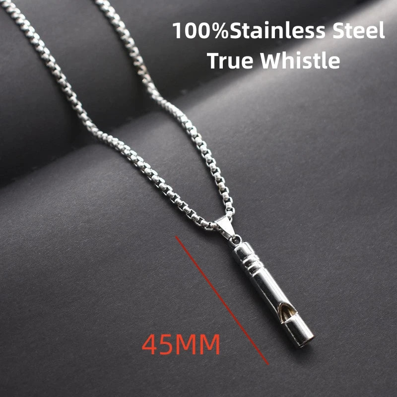 Steel Pendant Whistle Sports Competition