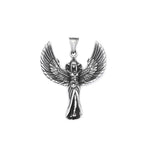 Angel Wings Steel Pendant Vintage Praying Hand