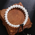 Snake Bone Beads Bracelet 5-8mm — Collectible String, Statement