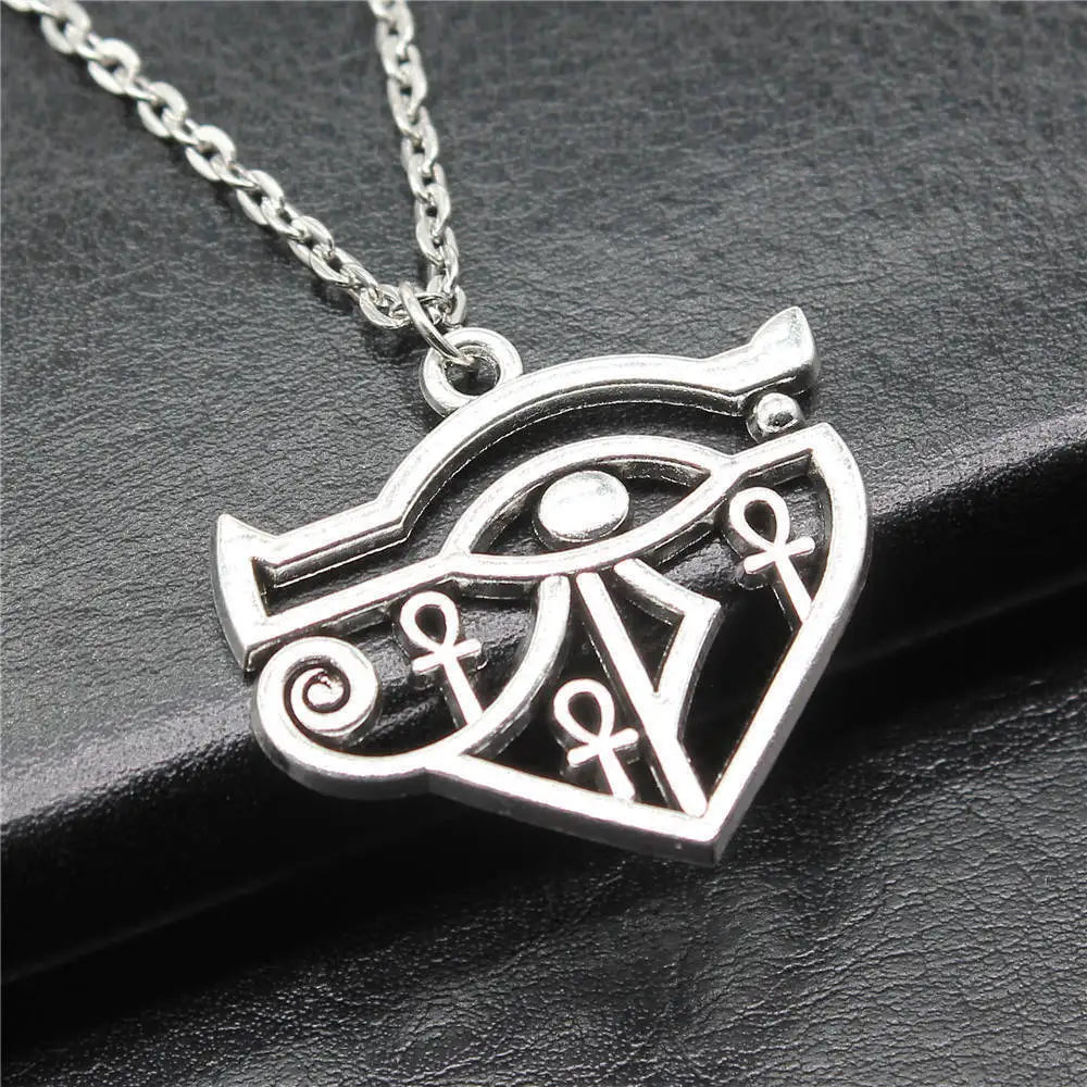 Hand and Eye Talisman Amulet Necklace — 43cm Chain
