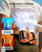 Portable Waist-Worn Cooling Fan with USB-C Rechargeable Dual-Fan System | ventiladores recargables，fans handheld