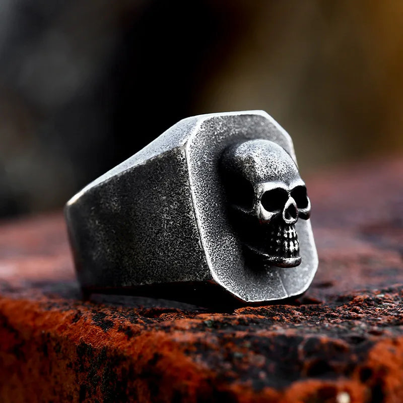 Skull Ring — Stainless Steel Vintage Gothic