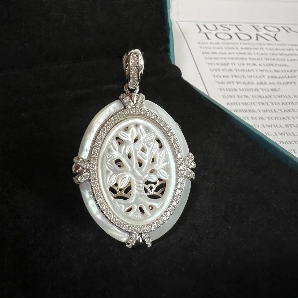 Virgin Mary Silver Pendant Necklace
