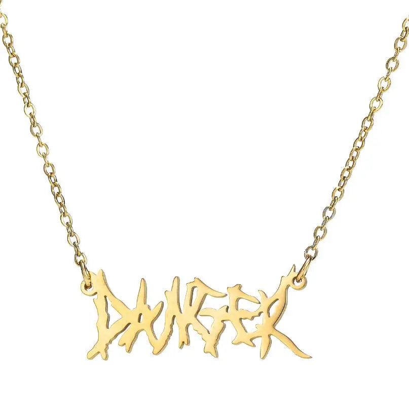 Personalize Jewelry Leo Zodiac Sign Astrology Necklace Star Sign 12 Constellation Old English Letter Aries Necklaces Gift