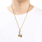 KALEN Stainless Steel 304 Nordic Viking Thor Hammer and Axe Crow Totem Pendant Necklace For Men - KP117768-LU