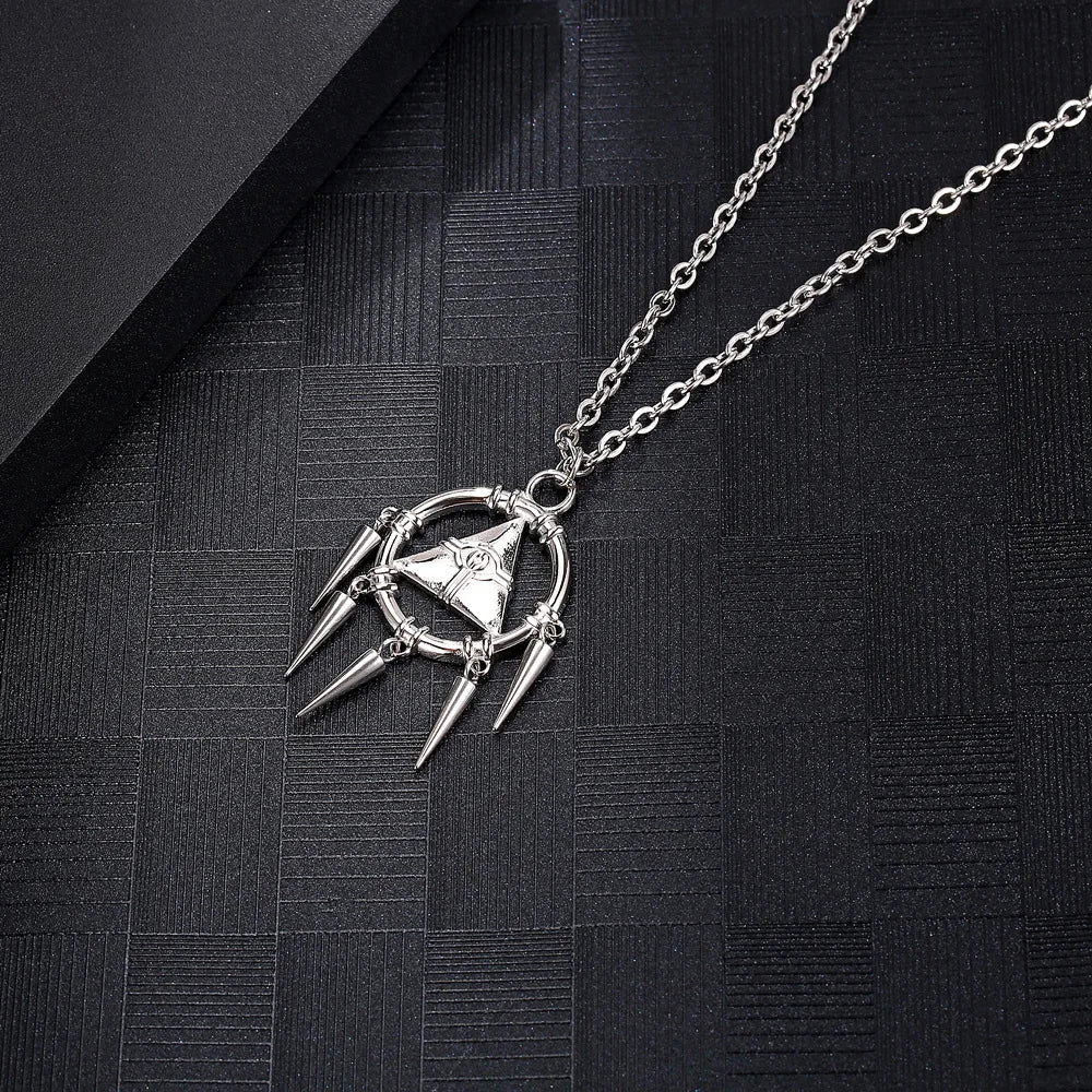 Stainless Steel Anime Millennium Wisdom Wheel Cosplay Pendant Necklace Jewelry Gift