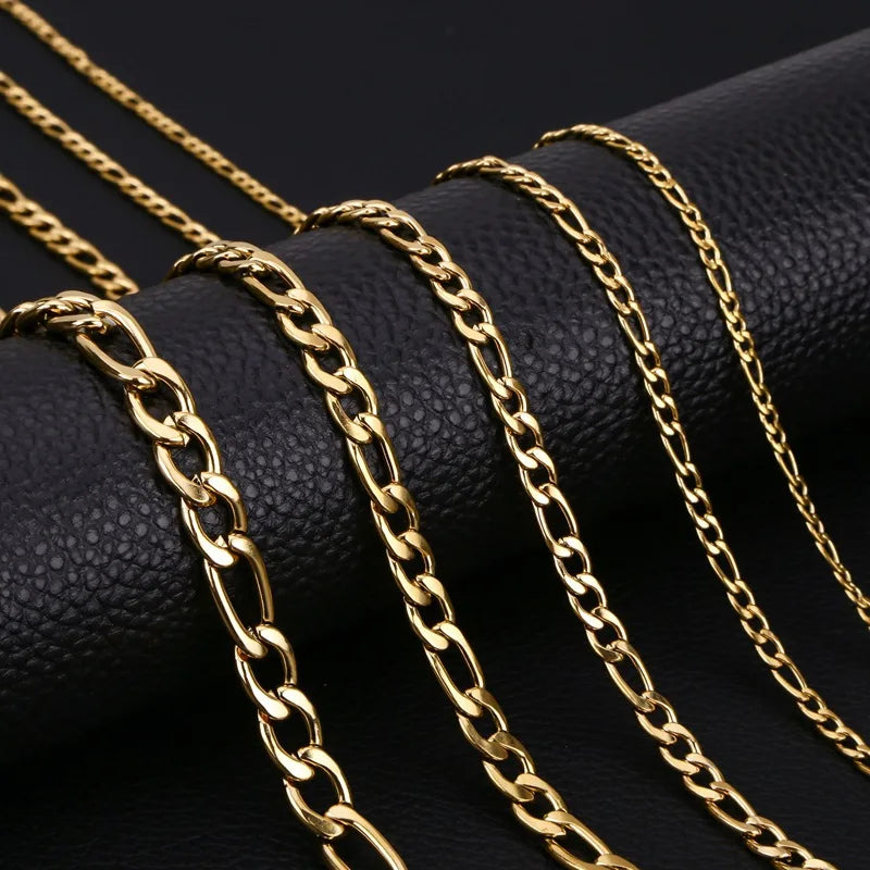Luxury 3:1 Thickness 8mm Men's Hip Hop Cuban Chain Figaro Chain