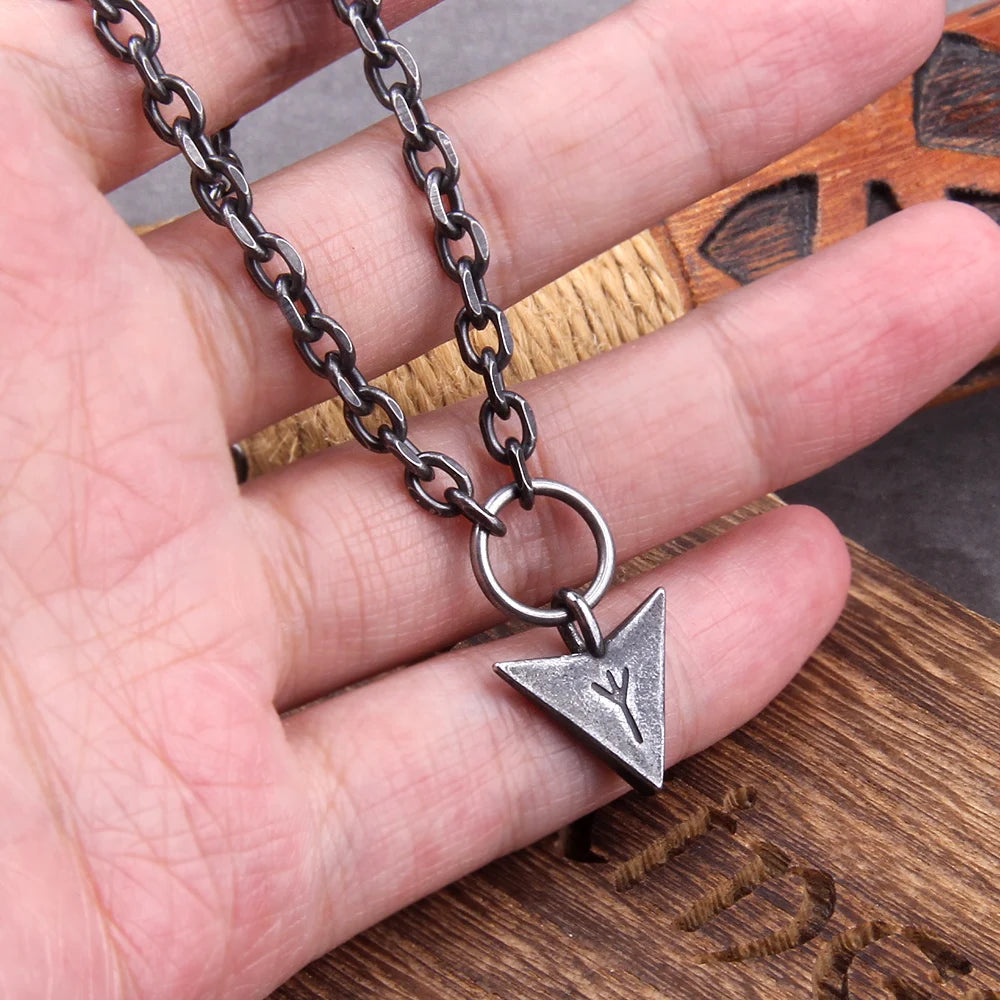 Viking Spear Odin Amulet Pendant — Stainless Steel