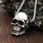 Skull Motorcycle Steel Pendant Gothic Vintage