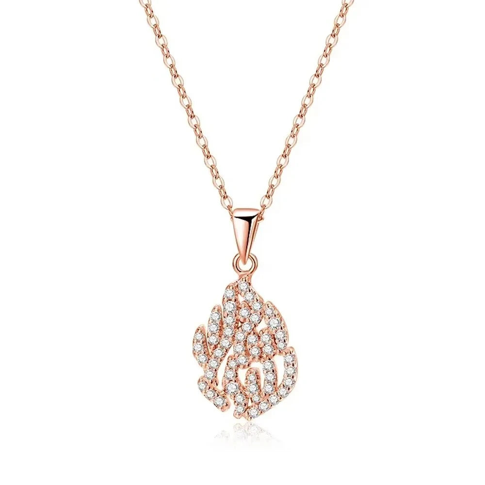Full Moissanite Necklaces For Women Men 925 Sterling Silver Lab Diamond Pendant Chain Wedding Party 18K Gold Plated Fine Jewelry