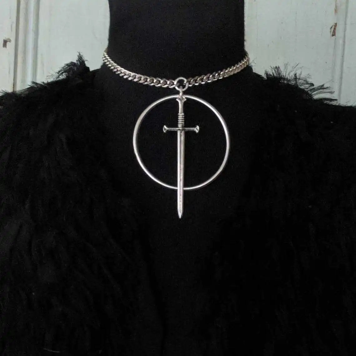 Gothic Crow Skull Necklace For Women man Fashion Vampire Bat Accessory Punk Jewelry Gift Circle Pagan Vintage Moth Charm Choker