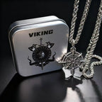 Compass Viking Steel Pendant 316L Rune Vintage
