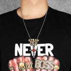 Skull Cross Pendant Necklace — 316L Stainless