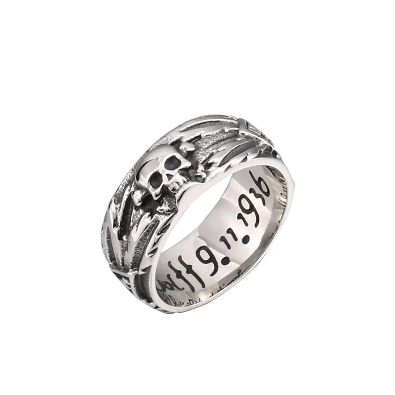 Multi Style Gothic Skull Rings Stainless Steel Fashion Personality Hip-hop Men Ring Biker Party Charm Jewelry Gift