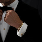 Minimal Thin Cuff Bangle Bracelet — Stainless Steel