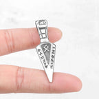 Men Viking Stainless Steel Necklace Double-sided Gold Color Norse Spear Pendant Thor Hammer Vegvisir Amulet