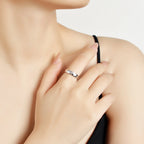 PT950 Platinum Moissanite Band Ring