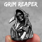 Grim Reaper Skull Ring — Stainless Steel