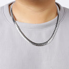 HIYEE 3MM/4MM/5MM/6MM/7MM/8MM Stainless Steel Cuban Curb Link NK Chain Necklace For Men Women Male Neck Jewelry Accessories