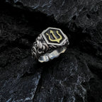 Poseidon Trident Adjustable Open Ring — Gold-Tone
