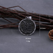 Rope St. Michael Archangel Stainless Steel Necklace
