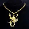 Fashion 18K Golden Plated Hip Hop Rock Necklace Stainless Steel US Dollar Money Sign Pendant Necklace Mens Women