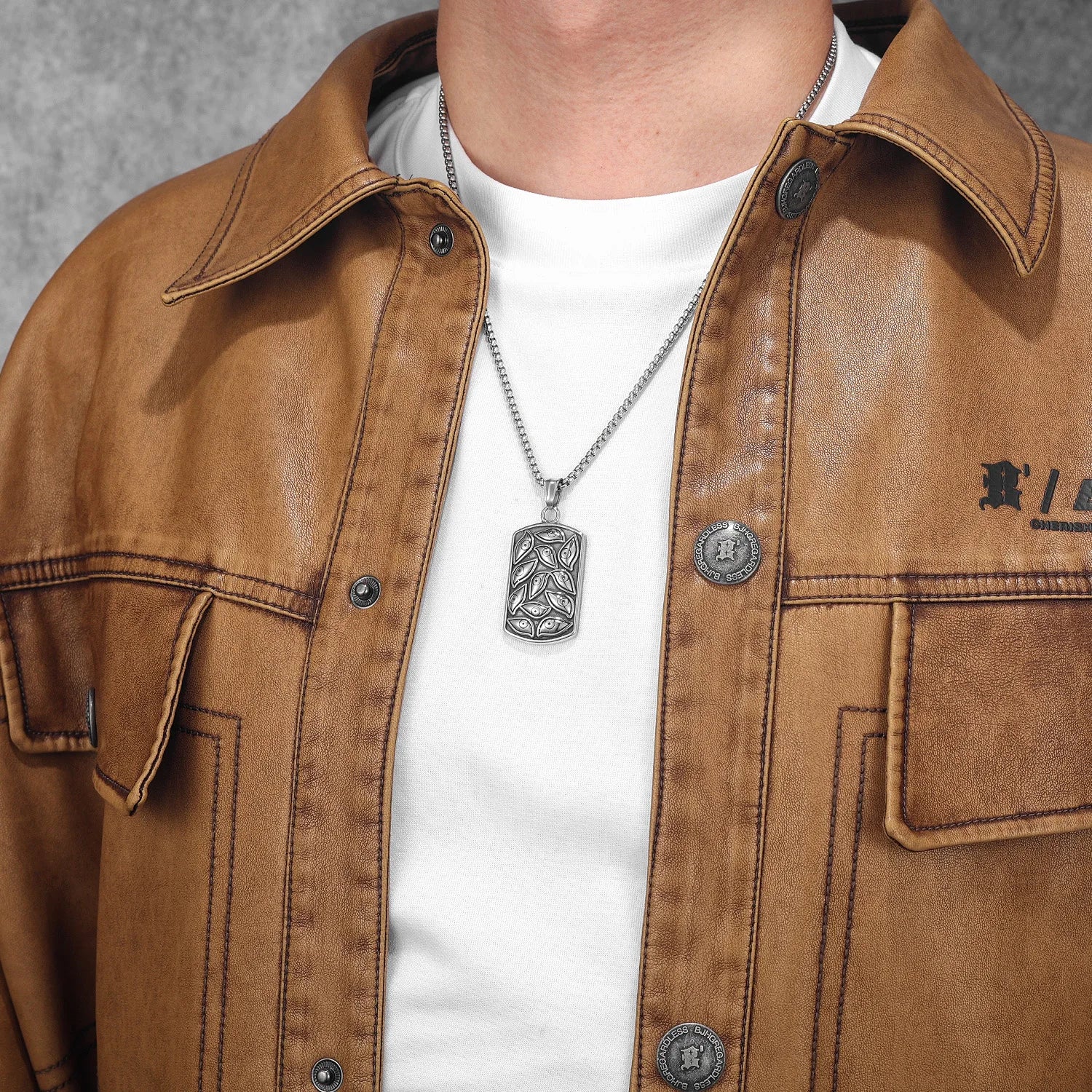 Eye of God Pendant Necklace — Stainless Steel