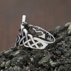 Viking Steel Ring Celtics Knot Punk 316L