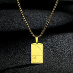 CHENGXUN Dainty Chef Knife Pendant Necklace for Women Men Steel Knife Charm Neck Chain Male Talisman Amulet Protection Jewelry