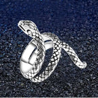 New European and American Retro Paint Soul Snake Men's and Women's General Ring Gift