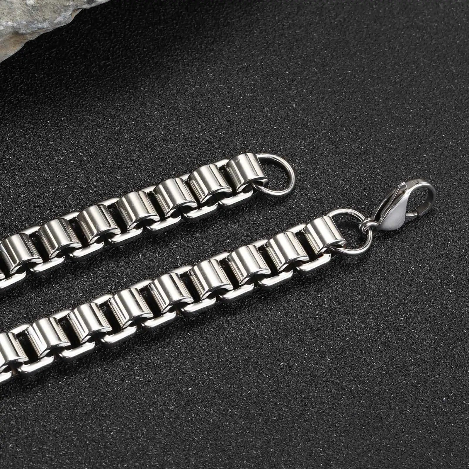 Heavy Bike Link Chain Bracelet — Stainless Steel