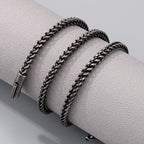 Vintage 4.5MM Curb Link Chain Necklace Man Stainless Steel Men's Chain Necklaces Choker for Man 50/55/60CM Long Viking