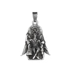 New Vintage Lucifer With Anubis Charm Pendant 316L Stainless Steel Baphomet Goat Satanic Necklaces For Men Amulet
