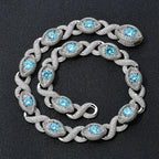 Iced Out Chain Necklace Colored Zircon 15MM