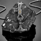 Thor's Hammer Mjolnir Pendant Necklace — Gold-Tone